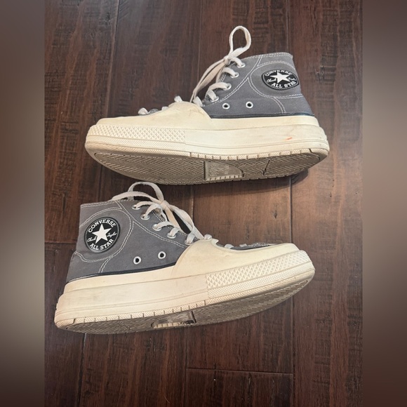 Converse chuck Taylor All Stars construct high top cyber grey sneakers 90’s Y2K - Picture 8 of 12